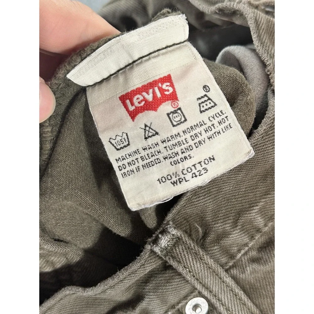 Vintage Levi's 501 Jeans Mens 34x30 Green Medium Wash Regular Straight Denim USA